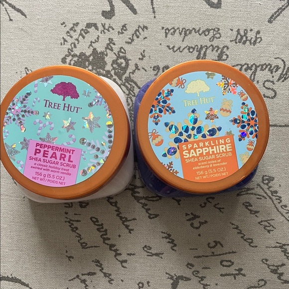 tree hut Other - Shea Sugar Scrub Duo - peppermint and sparkling sapphire new!